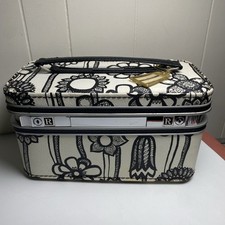 Vintage lata 60-te 70-te Samsonite MARIMEKKO Fashionaire Czarno-biały Kwiatowy Traincase na sprzedaż  Wysyłka do Poland