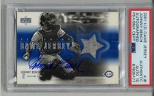 JOHNNY BENCH ASSINADO 2001 DECK SUPERIOR JOGO CAMISA PSA/DNA AUTO GRAU 10 POP 1 RARO comprar usado  Enviando para Brazil