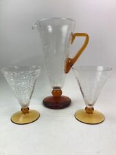 Crackled glass cocktail for sale  HEREFORD