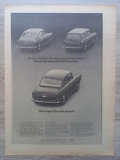 VW Volkswagen 1600 L, TL, Variant, überlegen, Werbung advert pubblicità, 1967 comprar usado  Enviando para Brazil