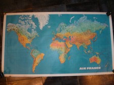 Affiche air mappemonde d'occasion  Toulouse-