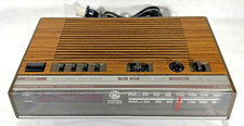 Antigo despertador elétrico geral rádio AM/FM GE 7-4624B grão de madeira FUNÇÕES TESTADAS comprar usado  Enviando para Brazil