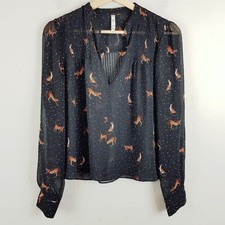 ZARA | Blusa feminina com estampa de leopardo [tamanho P ou AU 10] comprar usado  Enviando para Brazil