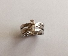 Ring 925 gehämmert gebraucht kaufen  Chemnitz