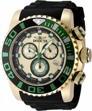 Relógio masculino Invicta Sea Hunter cronógrafo GMT quartzo mostrador dourado 48987, usado comprar usado  Enviando para Brazil