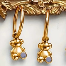 Bear earrings hoop for sale  Dobbs Ferry