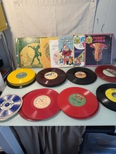 Large Vintage Lot Of 57 Children's 45 78 Vinyl Records Golden Peter Pan Others segunda mano  Embacar hacia Mexico