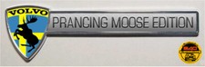 GENUÍNO Descontinuado Prancing Moose Edition VOLVO 4” Cromo Rígido Emblema Sueco comprar usado  Enviando para Brazil