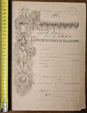 Congedo ww1 foglio usato  Italia