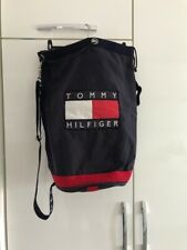 Bolsa de Lona Vintage Tommy Hilfiger Duffel Lavanderia Azul Bandeira Grande comprar usado  Enviando para Brazil