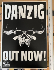 Danzig Out Now! Pôster promocional Def American OG estilo boxe vintage 1988 INADEQUADO comprar usado  Enviando para Brazil