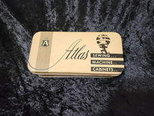 Máquina de costura Atlas vintage armário caixa de lata comprar usado  Enviando para Brazil