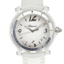 Relógio feminino Chopard happy sports cerâmica 28/8507 3P quartzo diamante #141374 comprar usado  Enviando para Brazil