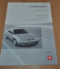 1998 Citroen Xantia Specification Brochure Prospekt Prospectus German Edition comprar usado  Enviando para Brazil