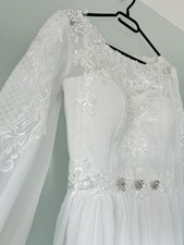 Hochzeitskleid standesamt klei gebraucht kaufen  Saarbrücken