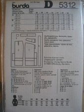 Burda 5312 schnittmuster gebraucht kaufen  Trossingen