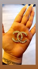 Chanel gold black for sale  LONDON