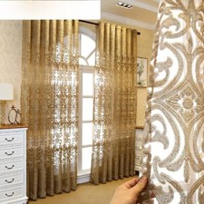 Cortinas bordadas europeias de luxo high-end tela janela tule Villa Palace comprar usado  Enviando para Brazil