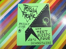 Antigo folheto de evento de música punk - Akron som estrutura trikona barraca acomoda quatro JBs para baixo, usado comprar usado  Enviando para Brazil