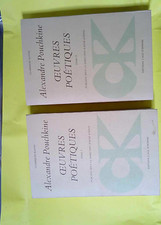 Oeuvres poétiques volumes d'occasion  France