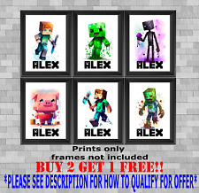 Personalised minecraft gaming for sale  NOTTINGHAM