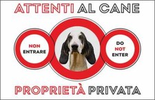Cartello segnaletico attenti usato  Acate