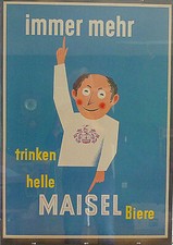 Werbeplakat 1960 maisel gebraucht kaufen  Wiesenttal