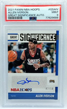 /10 Allen Iverson Auto PSA 9 2021-22 Aros Grande Significado AUTÓGRAFO SP 76ers comprar usado  Enviando para Brazil