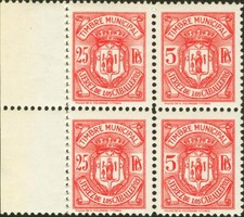 Weitere Apartados. Fiscal. MNH (1939ca) . 25 Pts Rosa Rot,Zwei Briefmarken Und 5 comprar usado  Enviando para Brazil