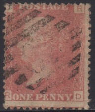 Usado, REINO UNIDO 1858 1d CARIMBO VERMELHO "RAINHA VICTORIA" LETRAS EM QUATRO CANTOS USADO comprar usado Usado, REINO UNIDO 1858 1d CARIMBO VERMELHO "RAINHA VICTORIA" LETRAS EM QUATRO CANTOS USADO comprar usado  Enviando para Brazil