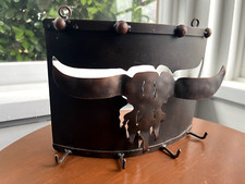 Iron longhorn steer for sale  Mount Angel