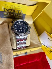 Novo Invicta Reserve #0641 Vidro Cristal Preto/Prata 50mm 100 m Fabricado na Suíça comprar usado  Enviando para Brazil