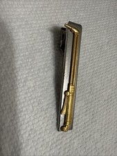 Fecho de clipe de barra de gravata vintage - Soldagem de tocha de corte tom dourado e prata, usado comprar usado  Enviando para Brazil