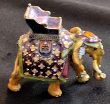 Enamelled elephant trinket for sale  LEIGHTON BUZZARD