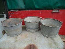 Galvanized buckets tall for sale  APPLEBY-IN-WESTMORLAND