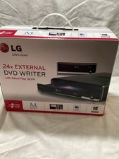 Gravador de DVD externo LG 24x reprodução silenciosa GE24 Mac, Windows aberto na caixa comprar usado  Enviando para Brazil