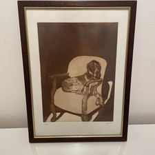 Vintage framed sepia for sale  PORTSMOUTH