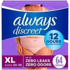 Always discreet incontinence for sale  USA