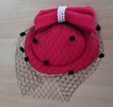 Fascinators hut rot gebraucht kaufen  Zehdenick