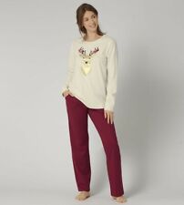 Triumph Pijama Manga Larga Mujer Cuello Redondo Corte Recto 100% Algodón Cálido comprar usado  Enviando para Brazil