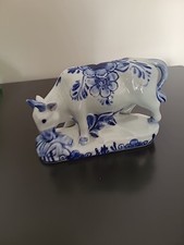 Delft handpainted cow for sale  KETTERING