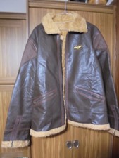 Braune lederjacke fellbezug gebraucht kaufen  Berlin