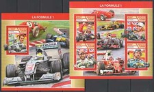 FD1472 2017 CHAD FORMULA 1 CHAMPIONS HAMILTON ALONSO VETTEL #3131-34+BL726 MNH comprar usado  Enviando para Brazil
