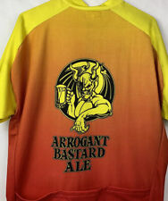 Usado, Camiseta masculina Canari Stone Brewing Arrogant Bastard Ale vermelha 3/4 zíper ciclo P/S GG comprar usado  Enviando para Brazil