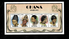 Gana 1997 - Estilos de cabelo - Folha de 5 selos - Scott #1914 - MNH comprar usado  Enviando para Brazil