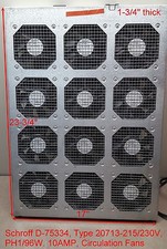 Exaustor, conjunto de 12 rolamentos de esferas axiais 220 ventiladores PAPST 9956 L. Schroff D-75334 comprar usado  Enviando para Brazil