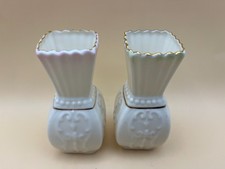 Two belleek vases for sale  BALLYMENA