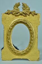 Quadro antigo de madeira dourado oval miniatura ferroaria Louis XVI Cornija comprar usado  Enviando para Brazil