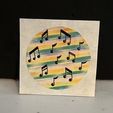 Adesivo vintage anos 80 Russ Dazzlers NOTAS MUSICAIS - Raro e HTF, usado comprar usado  Enviando para Brazil