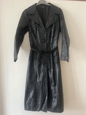 Vintage leather trench for sale  NEWPORT